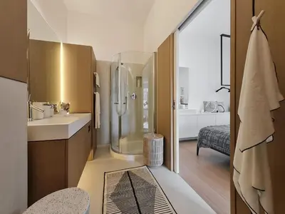 Ein Bett oder Betten in einem Zimmer der Unterkunft Luxury Omuntu-Design-Apartment Deluxe
