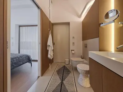 Ein Badezimmer in der Unterkunft Luxury Omuntu-Design-Apartment Deluxe
