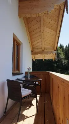 Ein Balkon oder eine Terrasse in der Unterkunft Hölzlhof