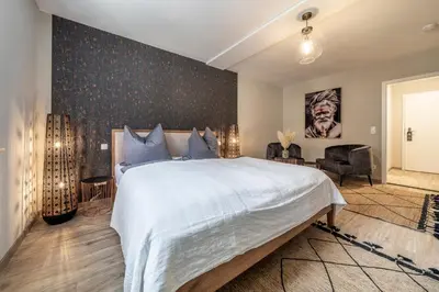 Ein Bett oder Betten in einem Zimmer der Unterkunft das Dietmanns
