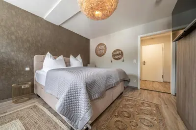 Ein Bett oder Betten in einem Zimmer der Unterkunft das Dietmanns