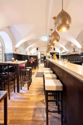 Ein Restaurant oder anderes Speiselokal in der Unterkunft das Dietmanns