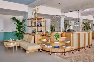 Ein Sitzbereich in der Unterkunft WunderLocke Munich