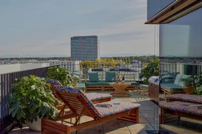Ein Balkon oder eine Terrasse in der Unterkunft WunderLocke Munich