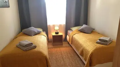Ein Bett oder Betten in einem Zimmer der Unterkunft Apartment Morgensonne