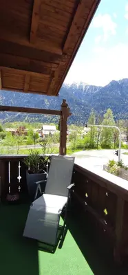 Ein allgemeiner Bergblick oder ein Berglick von der Ferienwohnung aus