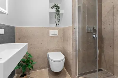 Ein Badezimmer in der Unterkunft Flatista Homes - Hirschgarten