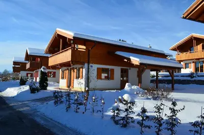 Feriendorf Via Claudia Haus 42 Onkel Leo im Winter