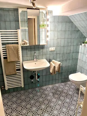 Ein Badezimmer in der Unterkunft Ferienwohnung Nepomuk