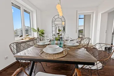 Grundriss der Unterkunft Arbio I Premium Penthouse Apartment Augsburg