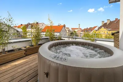 Grundriss der Unterkunft Arbio I Premium Penthouse Apartment Augsburg
