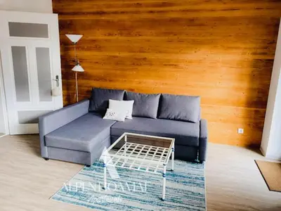 Ein Sitzbereich in der Unterkunft Alpenhoamat Apartments