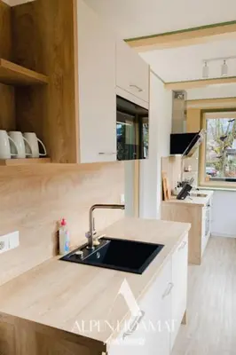 Küche/Küchenzeile in der Unterkunft Alpenhoamat Apartments