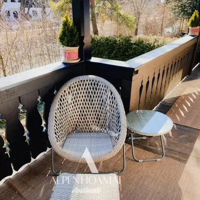 Ein Balkon oder eine Terrasse in der Unterkunft Alpenhoamat Apartments
