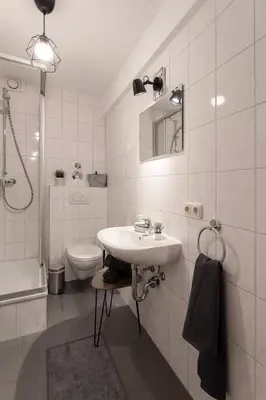 Ein Badezimmer in der Unterkunft Lexapartments Altstadt zentral am Rathaus
