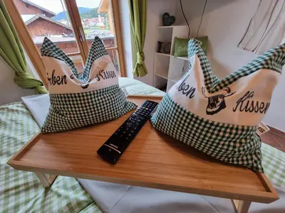 Ein Sitzbereich in der Unterkunft Ferienwohnung Am Golfplatz