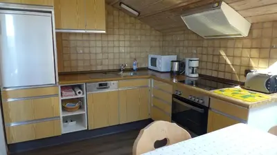 Küche/Küchenzeile in der Unterkunft Ferienwohnung Hein