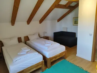 Ein Bett oder Betten in einem Zimmer der Unterkunft Estelada Boarding Houses Zorneding