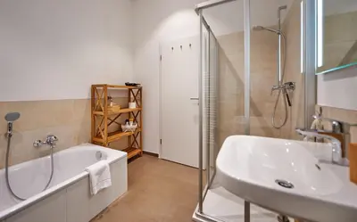 Ein Badezimmer in der Unterkunft Ferienwohnung Sicado Loft