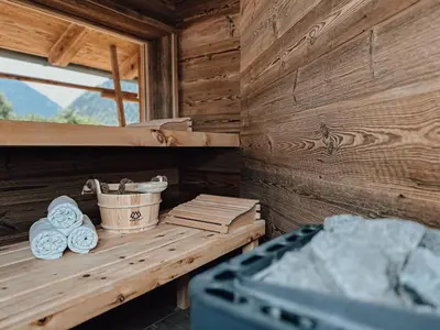 Grundriss der Unterkunft Chalet Alpin mit privatem Whirlpool und Sauna