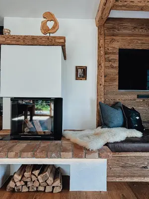 TV/Unterhaltungsangebot in der Unterkunft Chalet Alpin mit privatem Whirlpool und Sauna