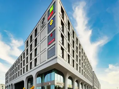 Das Gebäude in dem sich das Hotel befindet