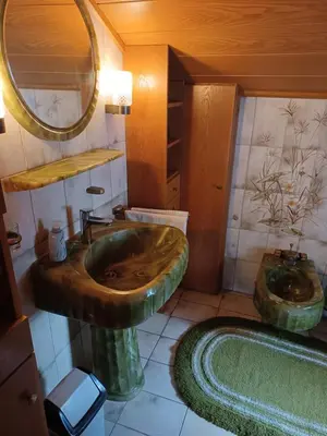 Ein Badezimmer in der Unterkunft Fewo Sabrina EG & OG