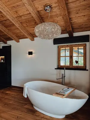 Grundriss der Unterkunft Chalet Nordic mit privatem Whirlpool und Sauna