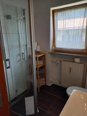 Ein Badezimmer in der Unterkunft Ferienwohnung Bayrischzell