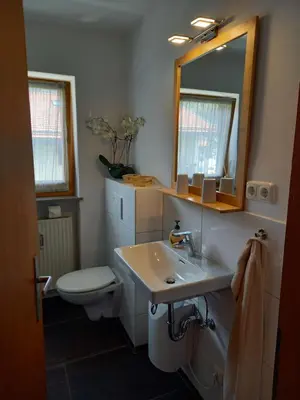 Ein Badezimmer in der Unterkunft Ferienwohnung Bayrischzell