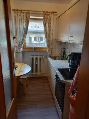 Küche/Küchenzeile in der Unterkunft Ferienwohnung Bayrischzell