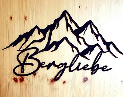 Ein allgemeiner Bergblick oder ein Berglick von der Ferienwohnung aus