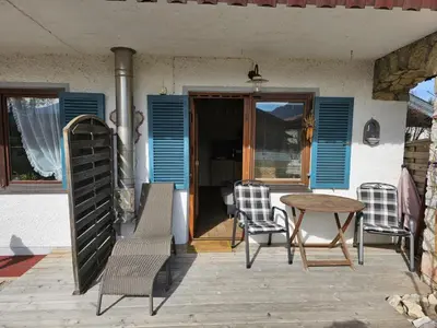 Ein Balkon oder eine Terrasse in der Unterkunft Appartement Bergblick
