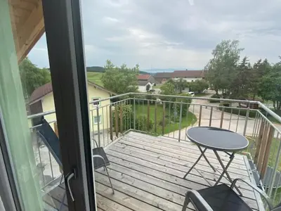Ein Balkon oder eine Terrasse in der Unterkunft HotelPension Weberhof