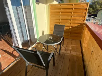 Ein Balkon oder eine Terrasse in der Unterkunft HotelPension Weberhof
