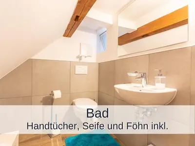Ein Badezimmer in der Unterkunft Ferienwohnung Rambold Wettersteinwand