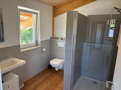 Ein Badezimmer in der Unterkunft Ferienwohnung Ballon im Allgäu