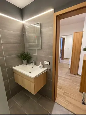 Ein Badezimmer in der Unterkunft Ferienwohnung Wolf