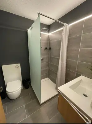 Ein Badezimmer in der Unterkunft Ferienwohnung Wolf