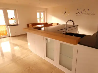 Küche/Küchenzeile in der Unterkunft Ferienwohnung Jehl
