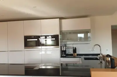Küche/Küchenzeile in der Unterkunft Ferienwohnung Jehl