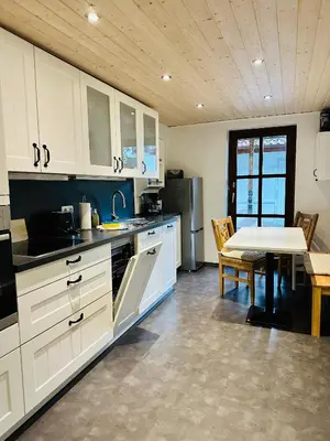 Küche/Küchenzeile in der Unterkunft Apartment BERGfamilie - gemütlich ausgestattet, ruhig und familienfreundlich