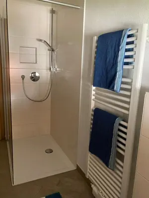 Ein Badezimmer in der Unterkunft Feriennest Chiemseeglück