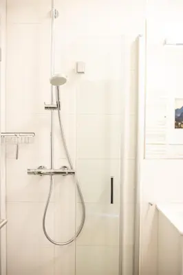 Ein Badezimmer in der Unterkunft Glücksgriff
