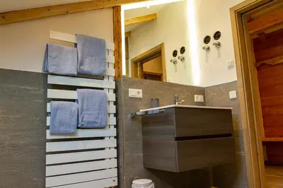 Ein Badezimmer in der Unterkunft Ferienwohnung Leni