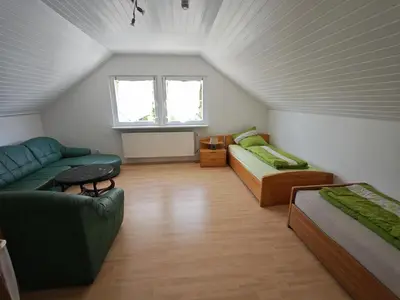 Ein Sitzbereich in der Unterkunft Wohnung Michelle