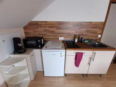 Küche/Küchenzeile in der Unterkunft Wohnung Michelle
