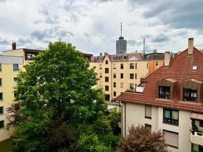 Das Gebäude in dem sich die Ferienwohnung befindet