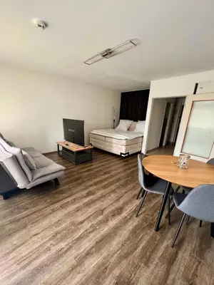 TV/Unterhaltungsangebot in der Unterkunft Apartment Skyline by Aux Property