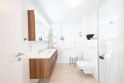 Ein Badezimmer in der Unterkunft Alpenambiente